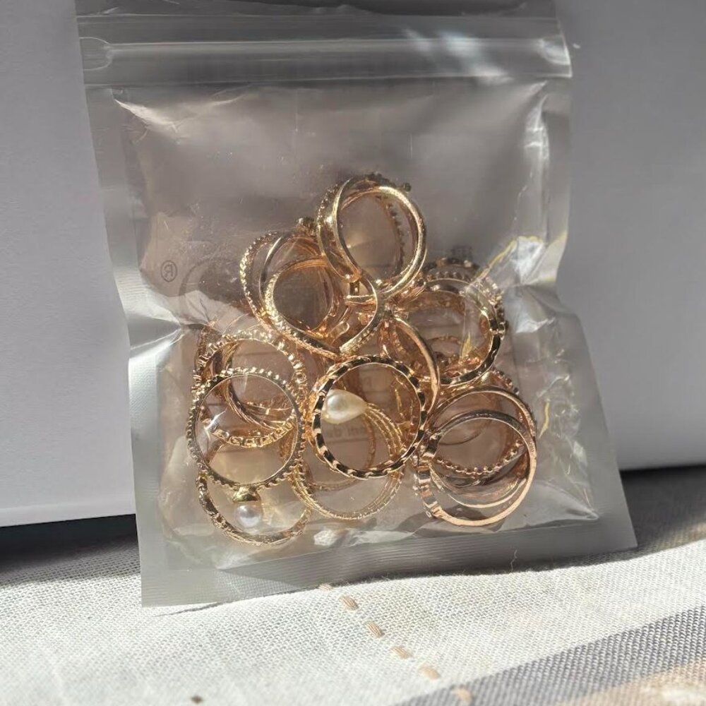 ✨ 23-Piece Gold Ring Set | Trendy Boho Coastal Jewelry ✨ - Picture 4 of 4